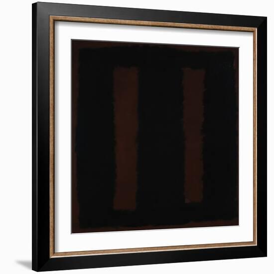 Untitled {Black on Maroon} [Seagram Mural Sketch]-Mark Rothko-Framed Giclee Print