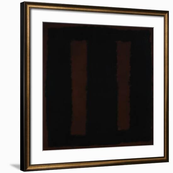 Untitled {Black on Maroon} [Seagram Mural Sketch]-Mark Rothko-Framed Giclee Print