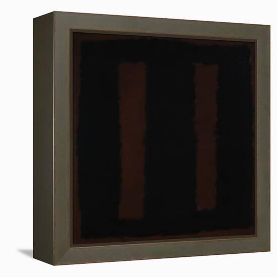 Untitled {Black on Maroon} [Seagram Mural Sketch]-Mark Rothko-Framed Premier Image Canvas