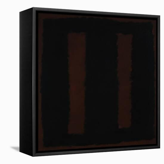 Untitled {Black on Maroon} [Seagram Mural Sketch]-Mark Rothko-Framed Premier Image Canvas