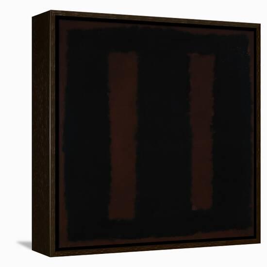 Untitled {Black on Maroon} [Seagram Mural Sketch]-Mark Rothko-Framed Premier Image Canvas