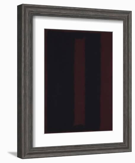 Untitled {Black on Maroon} [Seagram Mural Sketch]-Mark Rothko-Framed Giclee Print