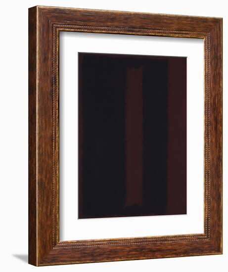 Untitled {Black on Maroon} [Seagram Mural Sketch]-Mark Rothko-Framed Giclee Print