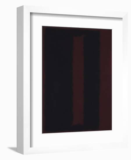 Untitled {Black on Maroon} [Seagram Mural Sketch]-Mark Rothko-Framed Giclee Print