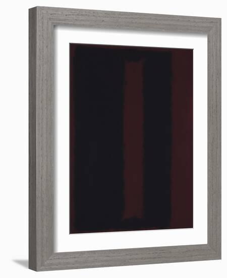 Untitled {Black on Maroon} [Seagram Mural Sketch]-Mark Rothko-Framed Giclee Print