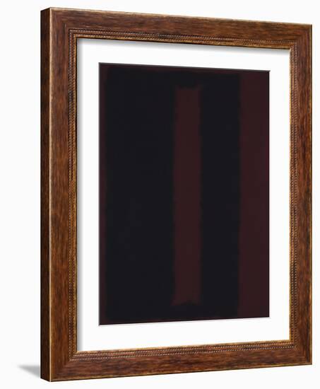 Untitled {Black on Maroon} [Seagram Mural Sketch]-Mark Rothko-Framed Giclee Print