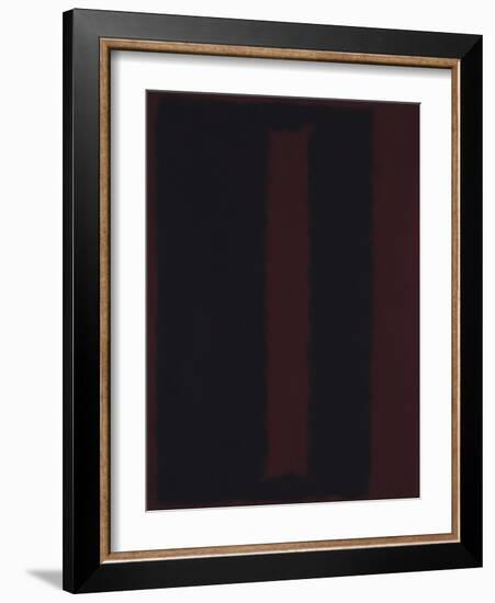 Untitled {Black on Maroon} [Seagram Mural Sketch]-Mark Rothko-Framed Giclee Print