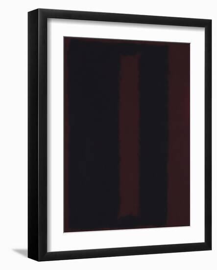 Untitled {Black on Maroon} [Seagram Mural Sketch]-Mark Rothko-Framed Giclee Print