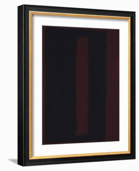 Untitled {Black on Maroon} [Seagram Mural Sketch]-Mark Rothko-Framed Giclee Print