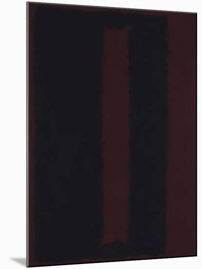 Untitled {Black on Maroon} [Seagram Mural Sketch]-Mark Rothko-Mounted Giclee Print