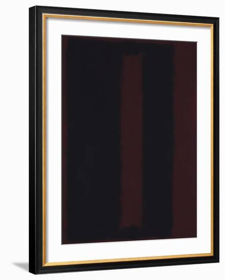 Untitled {Black on Maroon} [Seagram Mural Sketch]-Mark Rothko-Framed Giclee Print