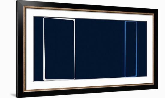 Untitled (Blue), 2013-Carl Abbott-Framed Serigraph