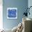 Untitled - Blue Flowers-Nadine Prado-Serigraph displayed on a wall