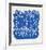 Untitled - Blue Flowers-Nadine Prado-Framed Serigraph