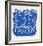 Untitled - Blue Flowers-Nadine Prado-Framed Serigraph