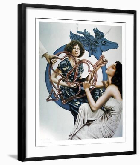 Untitled (Blue Pegasus)-Robert Anderson-Framed Collectable Print