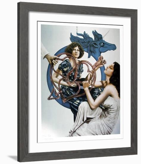 Untitled (Blue Pegasus)-Robert Anderson-Framed Collectable Print