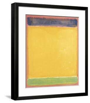 Untitled (Blue, Yellow, Green on Red), 1954-Mark Rothko-Framed Art Print