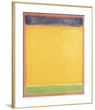 Untitled (Blue, Yellow, Green on Red), 1954-Mark Rothko-Framed Art Print