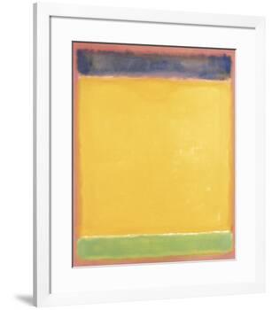 Untitled (Blue, Yellow, Green on Red), 1954-Mark Rothko-Framed Art Print