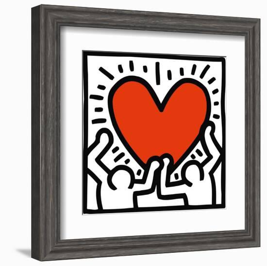 Untitled, c.1988-Keith Haring-Framed Art Print