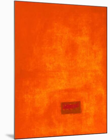 Untitled, c.1991 (Orange)-Jürgen Wegner-Mounted Serigraph