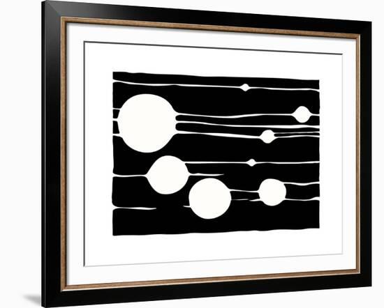 Untitled, c.2009 (black)-Carl Abbott-Framed Serigraph