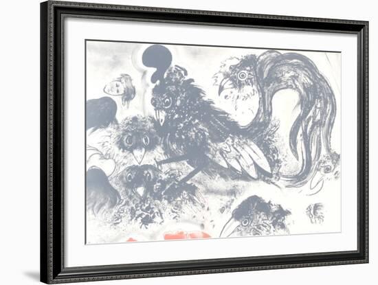 Untitled (Crows)-Robert Beauchamp-Framed Limited Edition