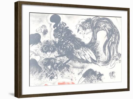 Untitled (Crows)-Robert Beauchamp-Framed Limited Edition