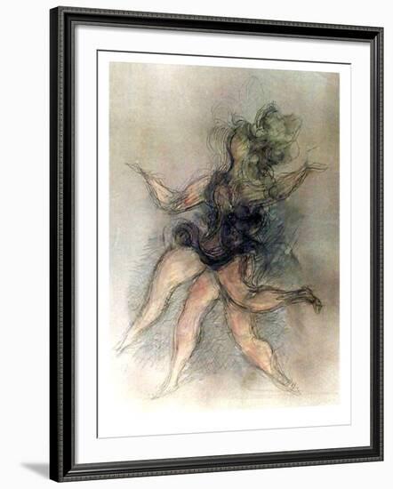 Untitled (Dancer)-Chaim Gross-Framed Limited Edition