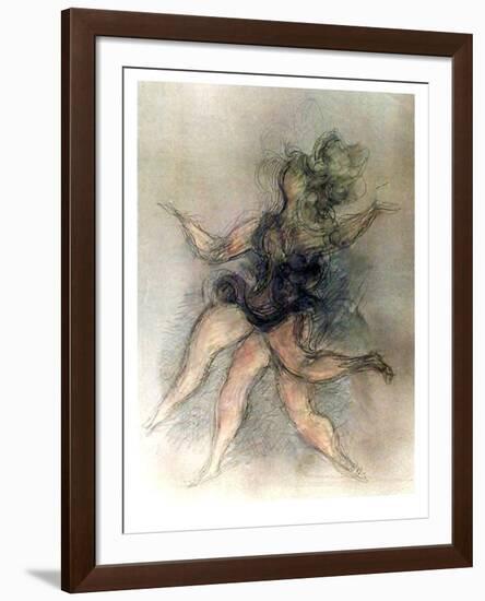 Untitled (Dancer)-Chaim Gross-Framed Limited Edition