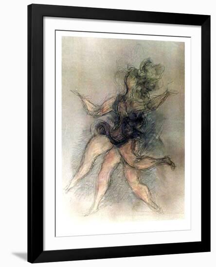 Untitled (Dancer)-Chaim Gross-Framed Limited Edition