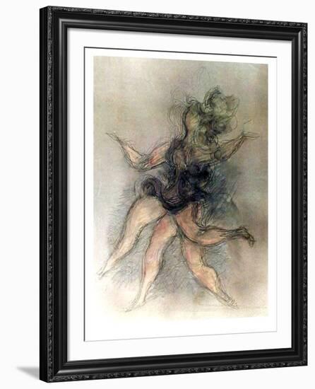 Untitled (Dancer)-Chaim Gross-Framed Limited Edition