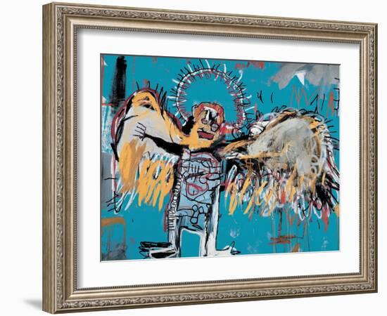 Untitled (Fallen Angel), 1981-Jean-Michel Basquiat-Framed Giclee Print