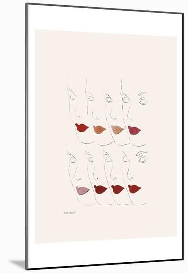 Untitled (Female Faces), c. 1960-Andy Warhol-Mounted Art Print