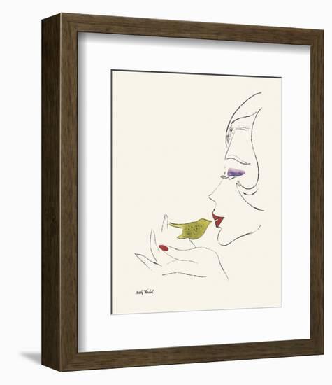 Untitled (Female Head), c. 1958-Andy Warhol-Framed Art Print