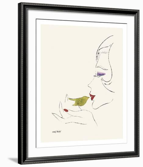 Untitled (Female Head), c. 1958-Andy Warhol-Framed Art Print