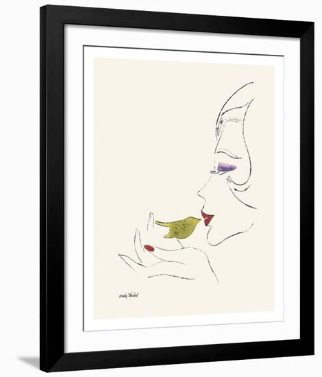 Untitled (Female Head), c. 1958-Andy Warhol-Framed Art Print