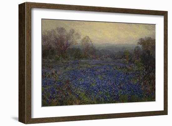 Untitled - Field of Bluebonnets (Oil on Canvas)-Julian Onderdonk-Framed Giclee Print