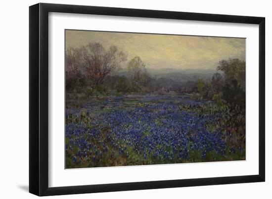 Untitled - Field of Bluebonnets (Oil on Canvas)-Julian Onderdonk-Framed Giclee Print