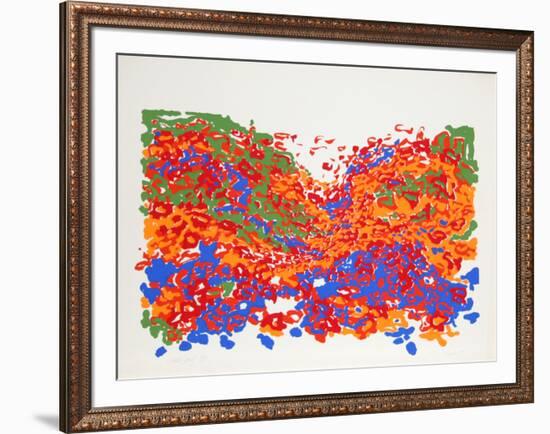 Untitled - Floral Landscape-Nadine Prado-Framed Serigraph