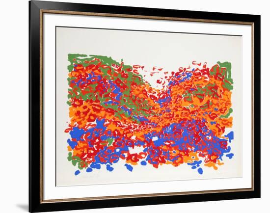 Untitled - Floral Landscape-Nadine Prado-Framed Serigraph