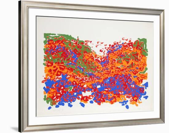 Untitled - Floral Landscape-Nadine Prado-Framed Serigraph