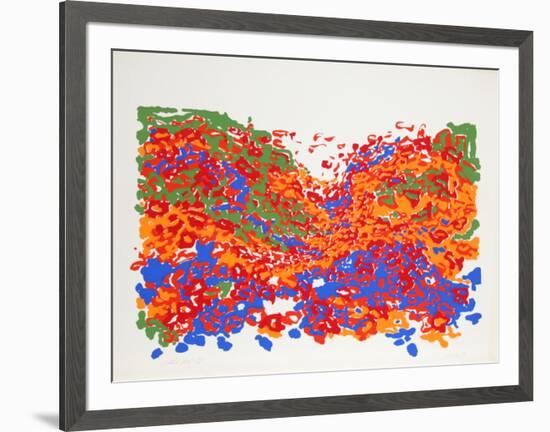 Untitled - Floral Landscape-Nadine Prado-Framed Serigraph