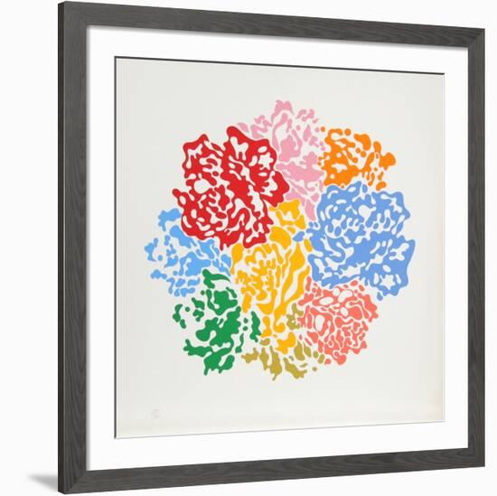 Untitled - Flower Bouqet-Nadine Prado-Framed Serigraph