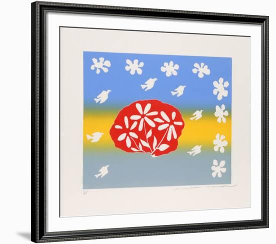 Untitled - Flowers and Birds-Mireille Kramer-Framed Limited Edition