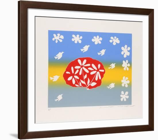 Untitled - Flowers and Birds-Mireille Kramer-Framed Limited Edition