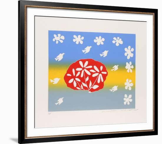 Untitled - Flowers and Birds-Mireille Kramer-Framed Limited Edition