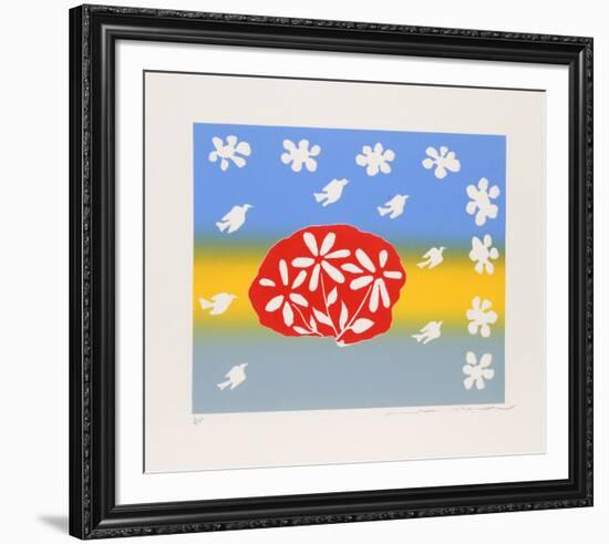 Untitled - Flowers and Birds-Mireille Kramer-Framed Limited Edition