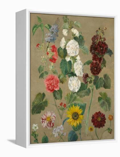 Untitled (Flowers)-Eugene Delacroix-Framed Premier Image Canvas